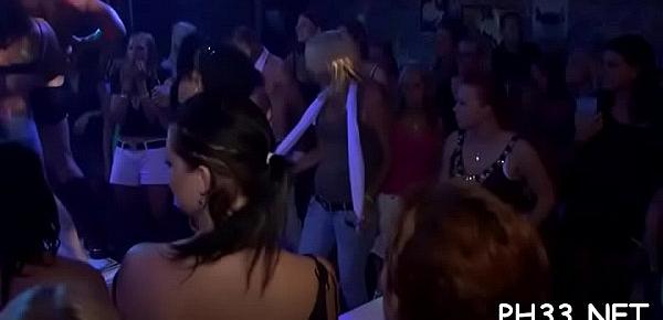  Leaking vagina on the dance floor